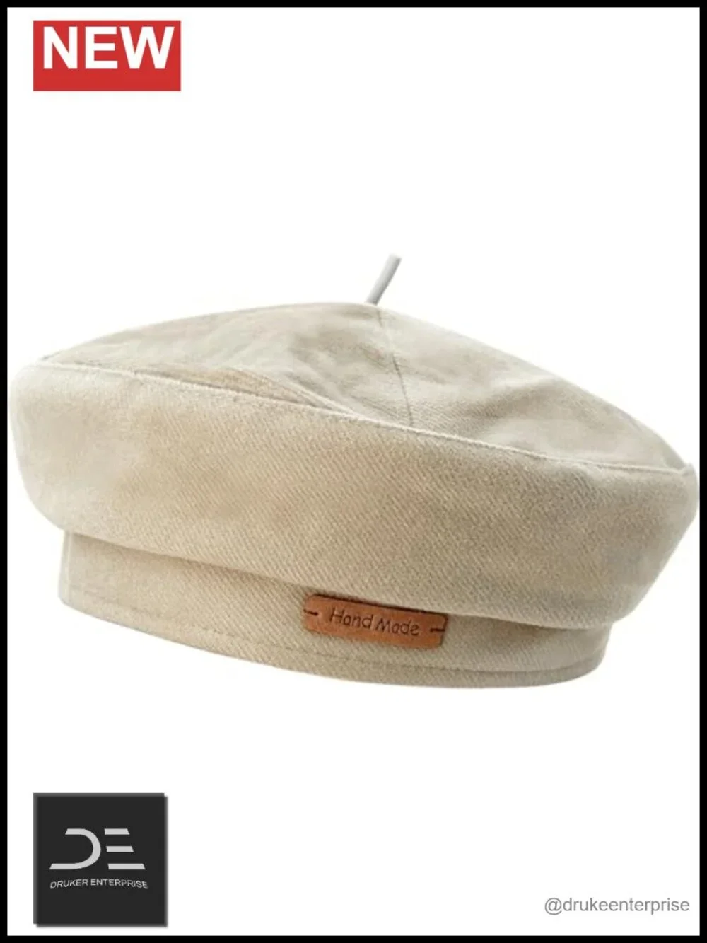 Polyester Beret Hat Women Classic French Style Artist Beret